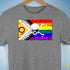 Intersex Inclusive Progress Pride Pirate Flag Premium Unisex T-Shirt - Grey Heather